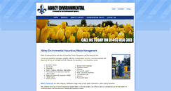 Desktop Screenshot of abbeyenvironmental.co.uk